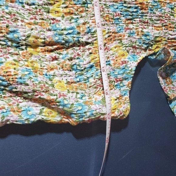 LC Lauren Conrad Colorful Stretch Sz. XL Sleeveless Fringed Tank Top - Picture 5 of 6